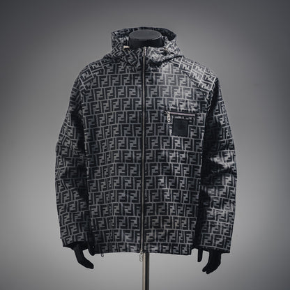 Fe  FF full print windbreaker zipper jacket