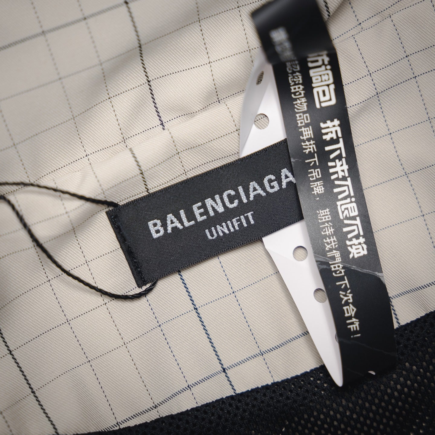 
B Bestickter Stehkragen-Halb-Reißverschluss-Plaid-Jacke