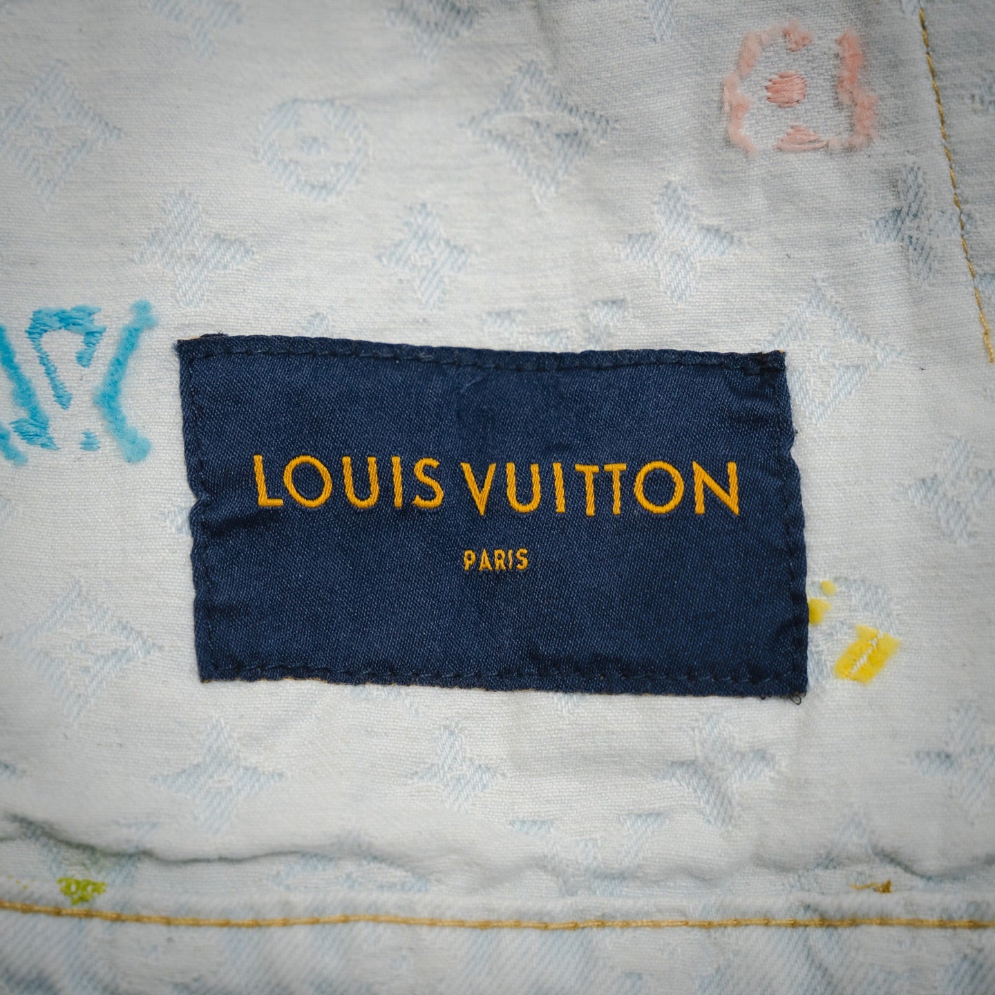 1V Tyler co-branded embroidered denim jacket set