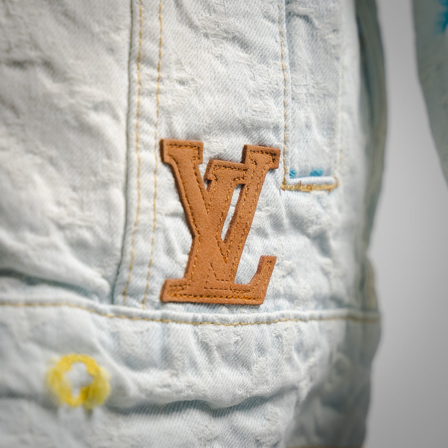 1V Tyler co-branded embroidered denim jacket set