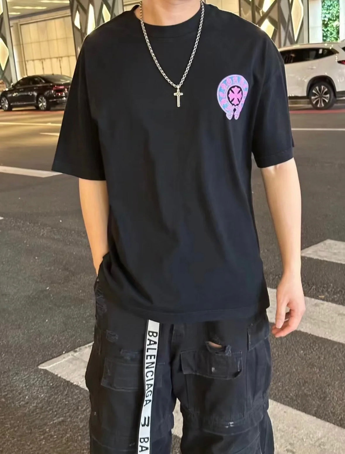 CH 2025ss horseshoe print T-shirt