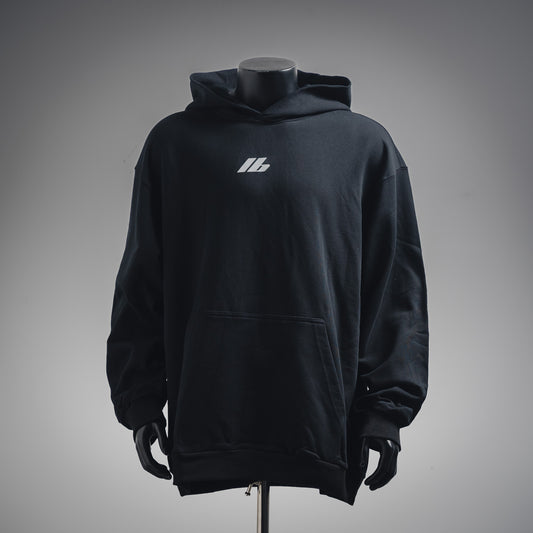 B  Reflective ib printed hooded sweatshirt