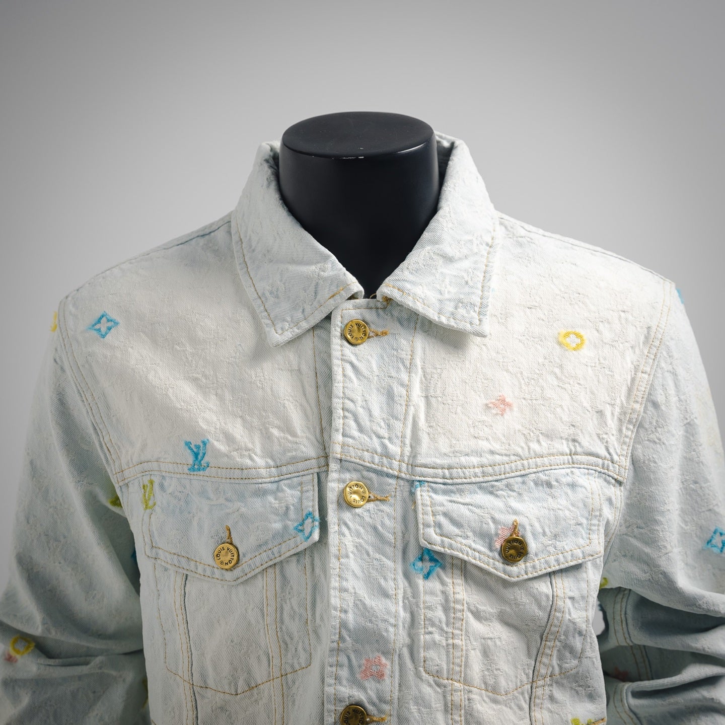 1V Tyler co-branded embroidered denim jacket set