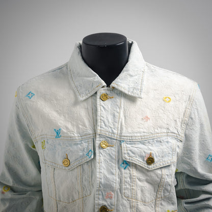 1V Tyler co-branded embroidered denim jacket set