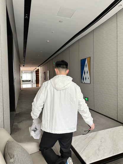 Bu  New Woven Horse Zip-Up Jacket