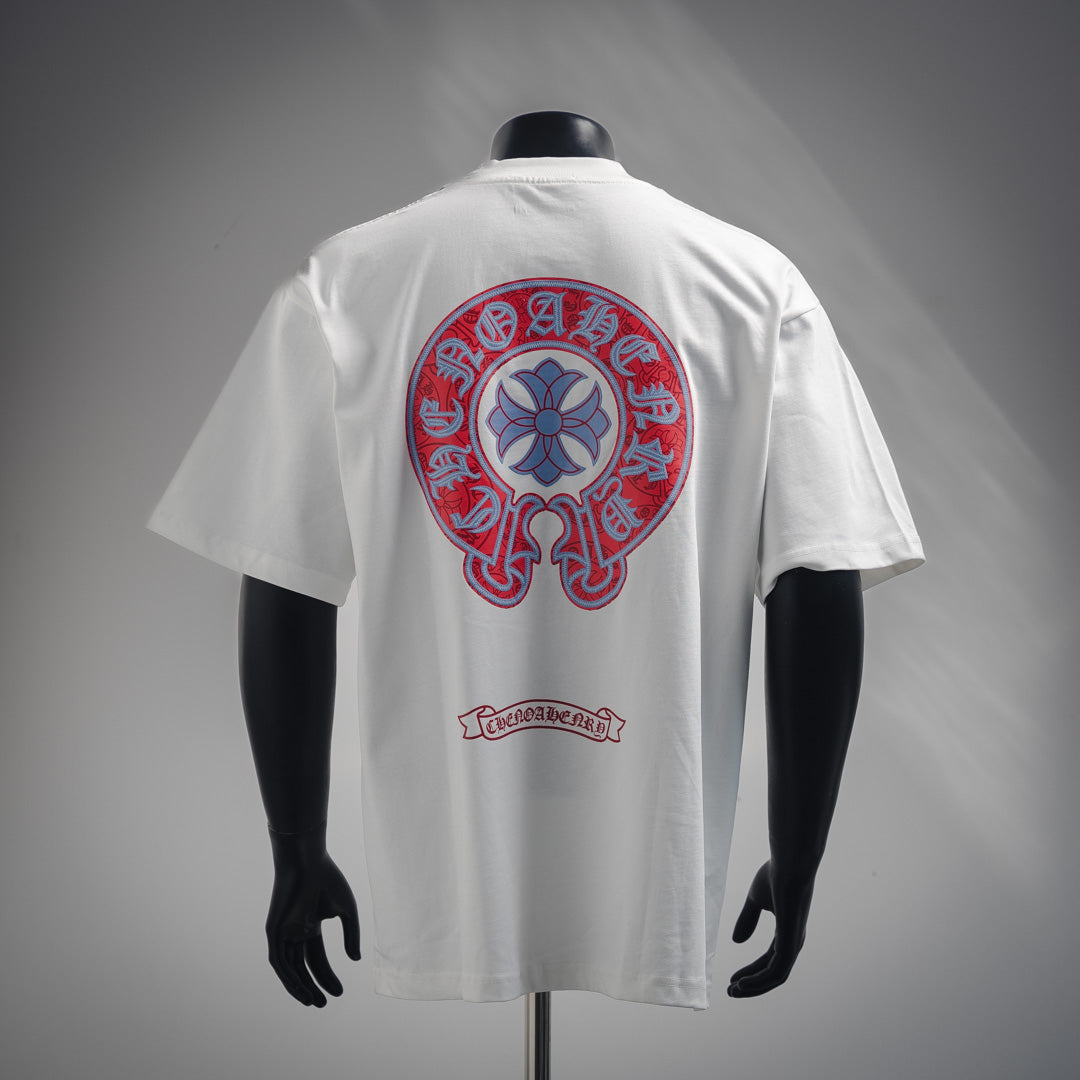 CH 2025ss horseshoe print T-shirt