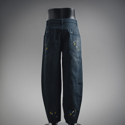 B 24SS Summer Ink-splashed Jeans