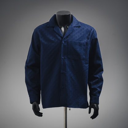 G  25ss Hidden Jacquard Lapel Cardigan Jacket