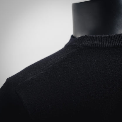 L 24ss Jacquard-Herz-Strickpullover 
