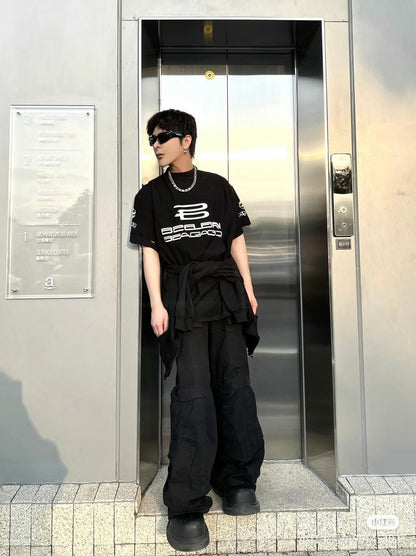 B  24SS logo printed T-shirt