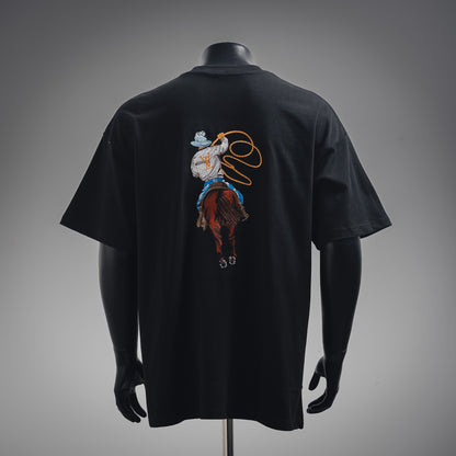 1V 2025ss Graphic Embroidered Cotton T-Shirt