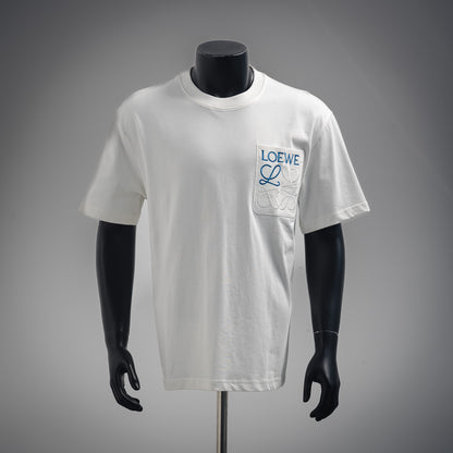 T-Shirt mit gesticktem Pocket-Logo 