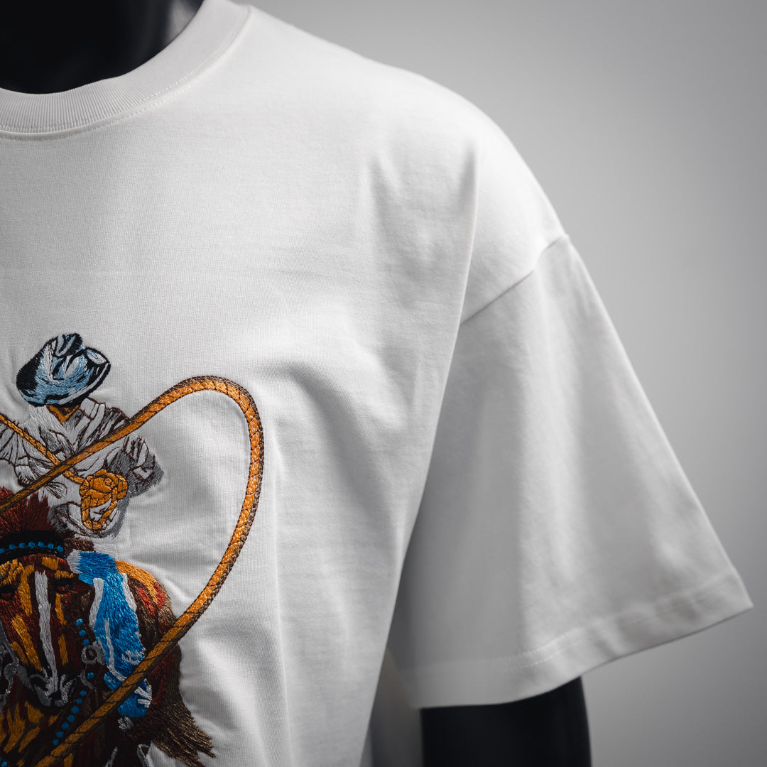 1V 2025ss Graphic Embroidered Cotton T-Shirt