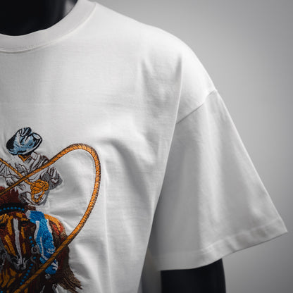 1V 2025ss Graphic Embroidered Cotton T-Shirt