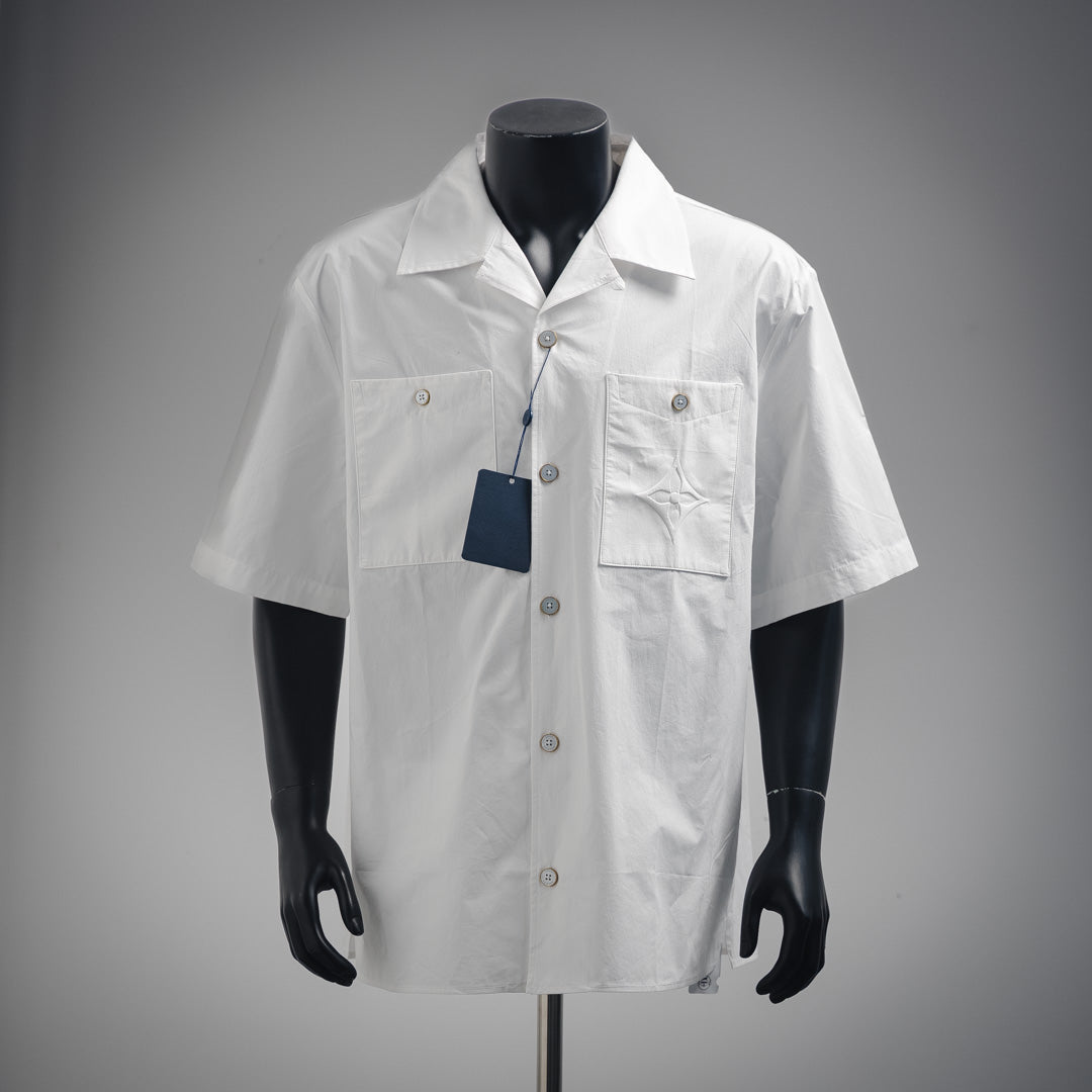 1V Embossed short-sleeved shirt