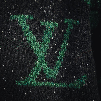 1V 24FW logo jacquard round neck sweater