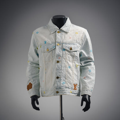 1V Tyler co-branded embroidered denim jacket set