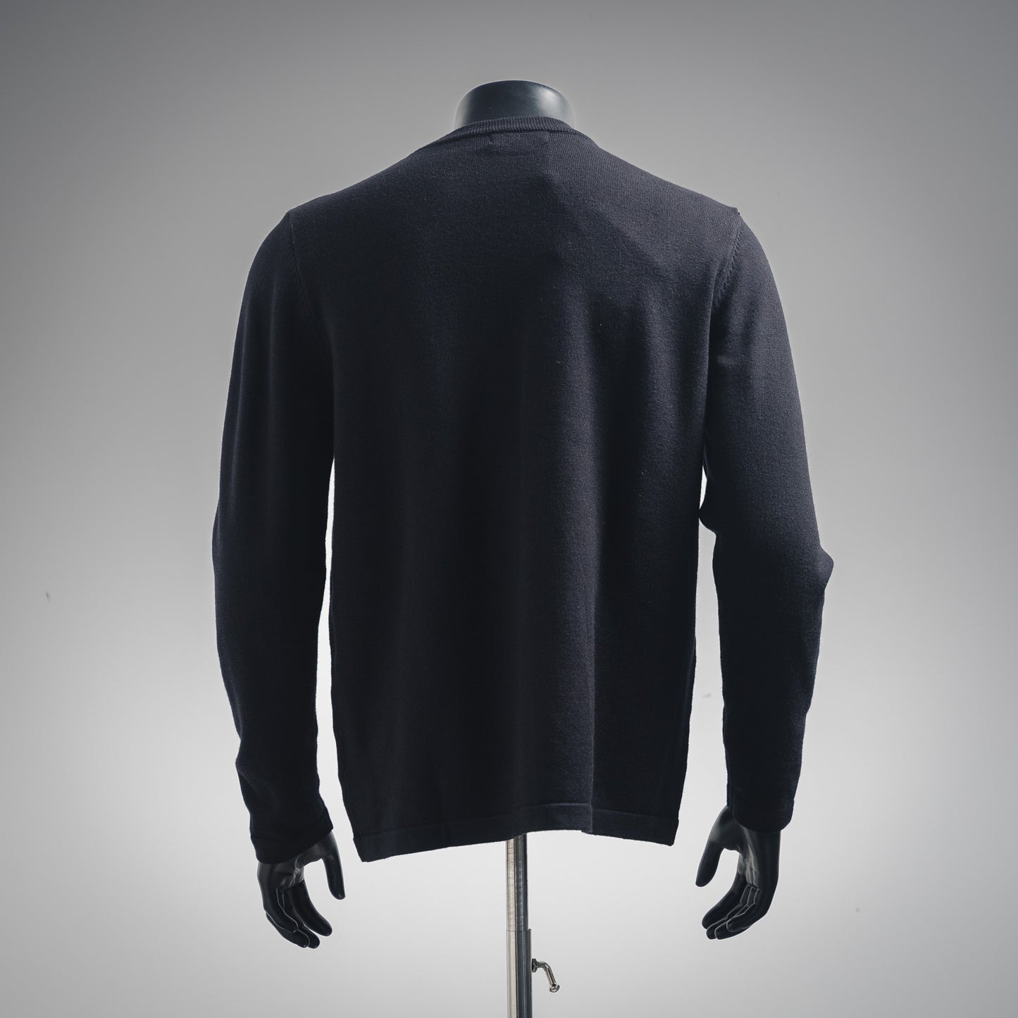L 24ss Jacquard-Herz-Strickpullover 