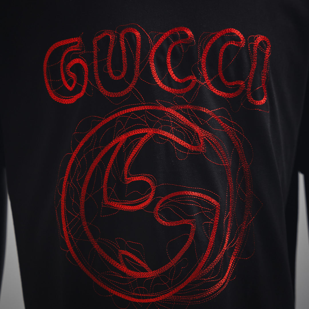 
G-Linie besticktes Buchstabenlogo T-Shirt