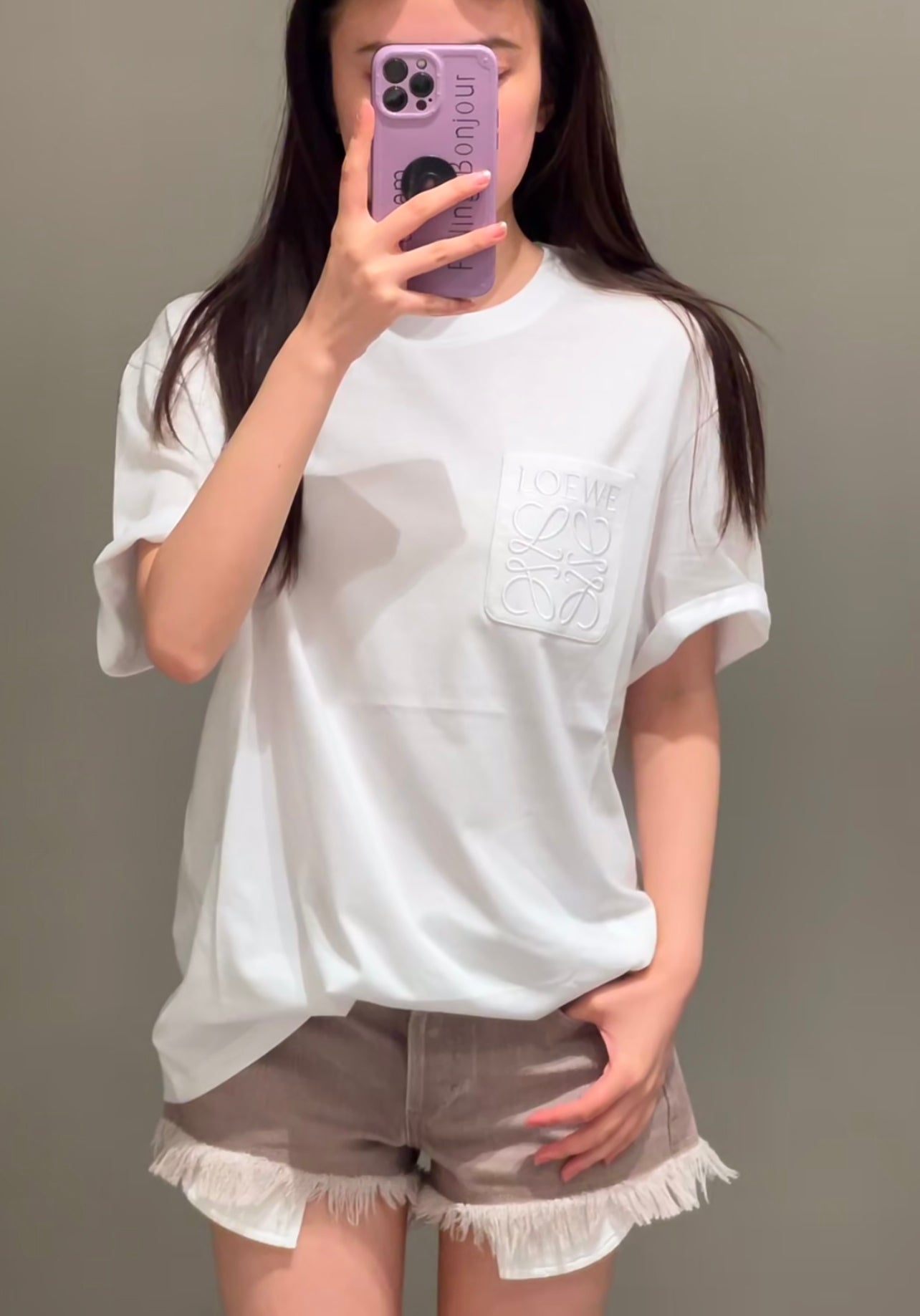 Le Pocket Logo Embroidered T-shirt