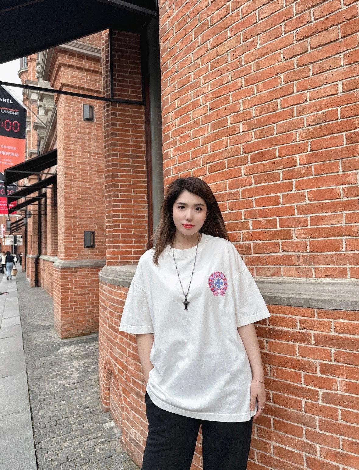 CH 2025ss horseshoe print T-shirt