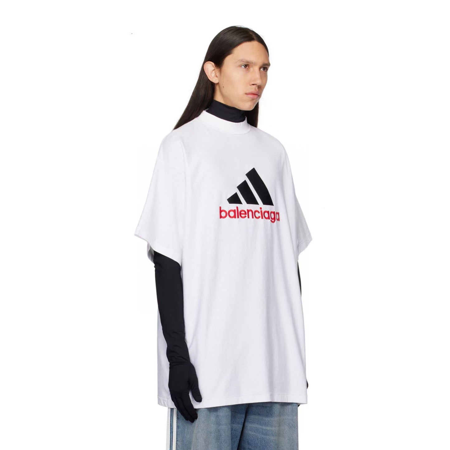 B &Adi co-branded embroidered T-shirt