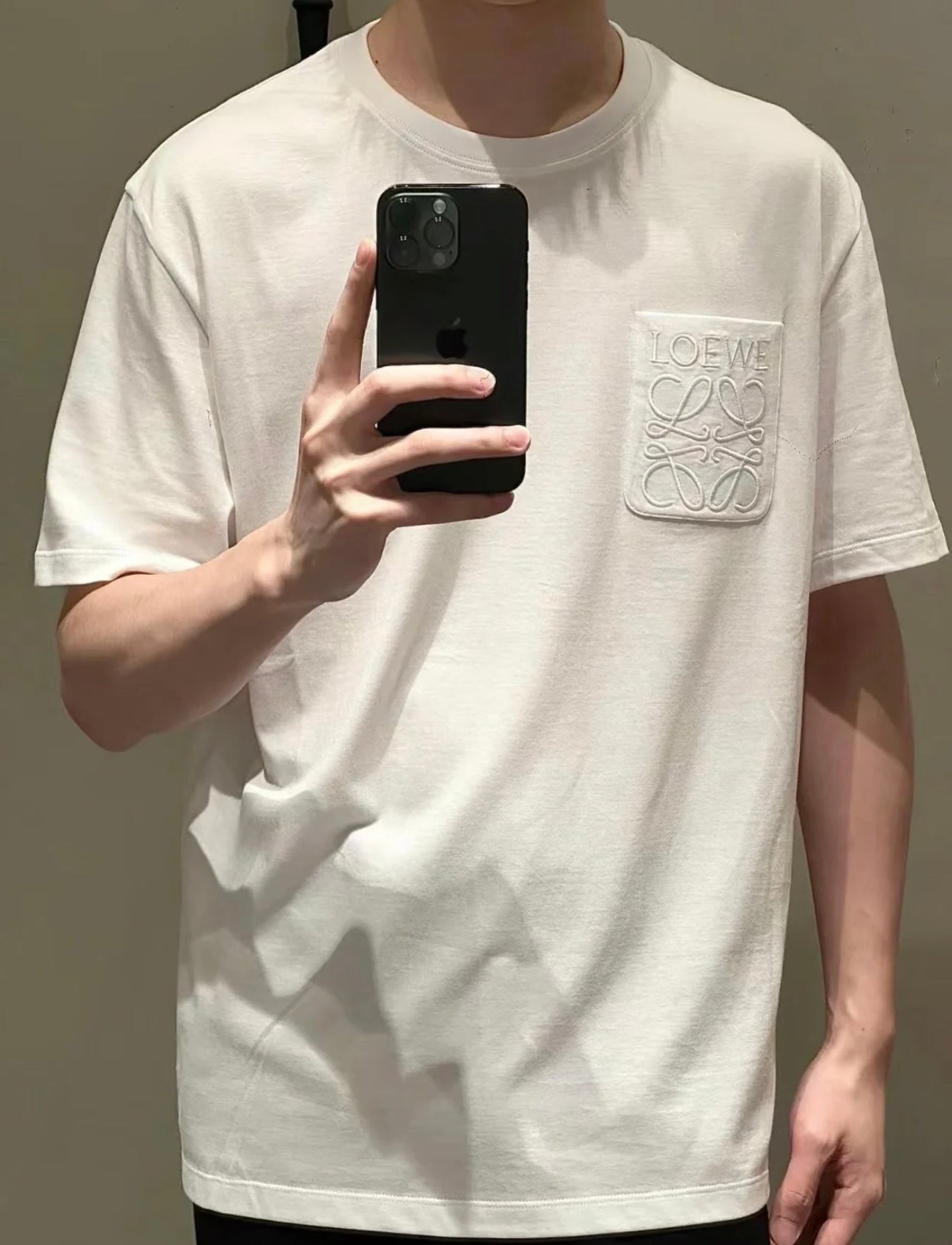 Le Pocket Logo Embroidered T-shirt