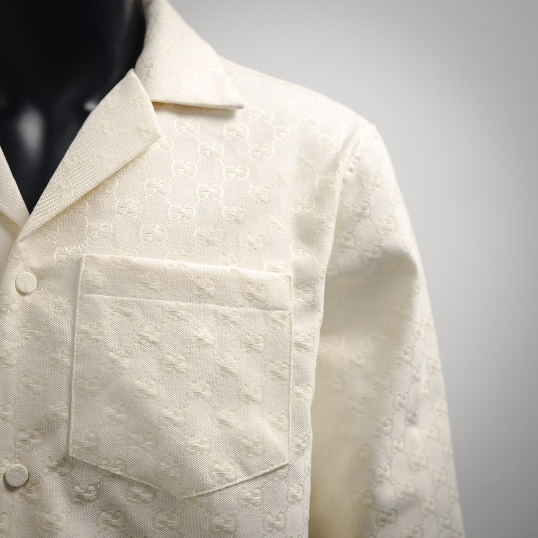 G  25ss Hidden Jacquard Lapel Cardigan Jacket