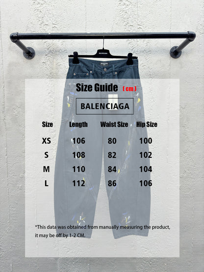 B  Ink splattered jeans