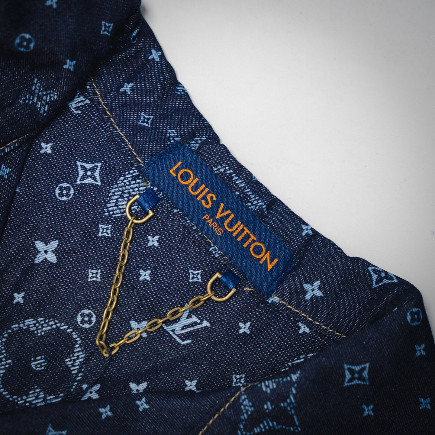 1V  2025 Printed Short-Sleeved Denim Shirt set