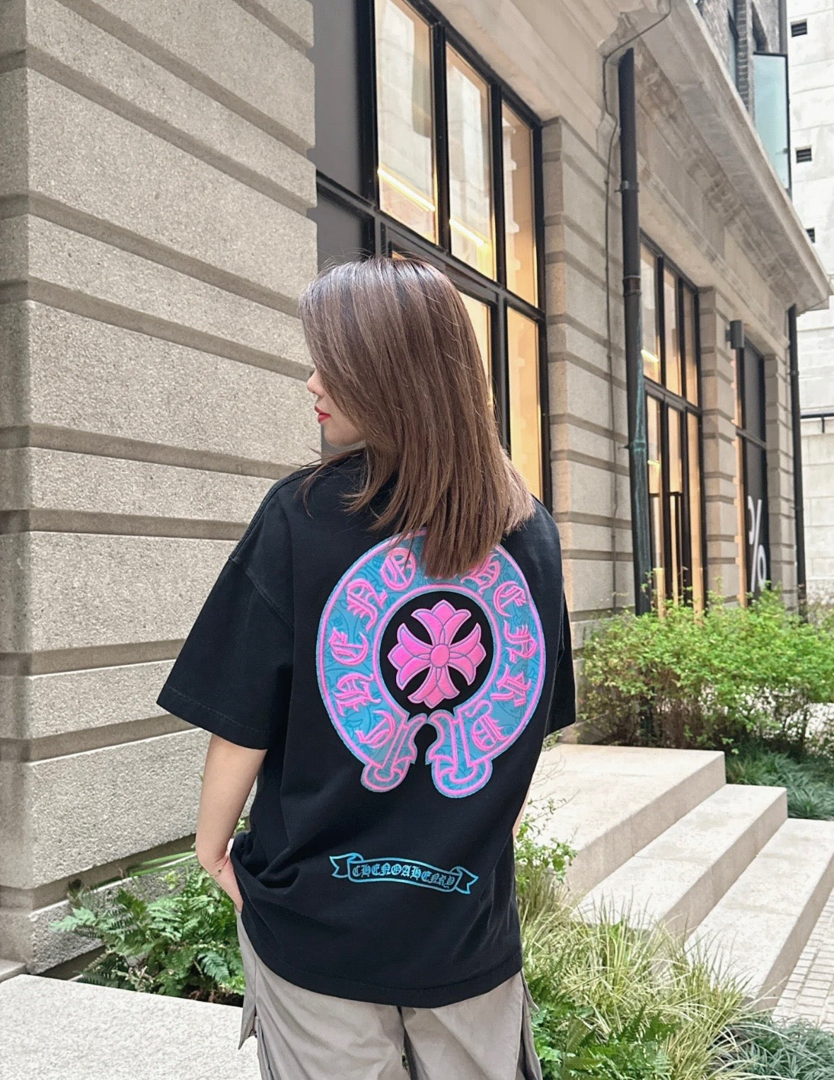 CH 2025ss horseshoe print T-shirt