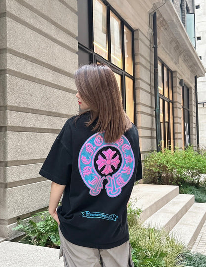 CH 2025ss horseshoe print T-shirt