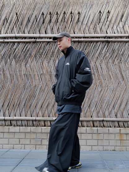 B  Logo embroidered jacket