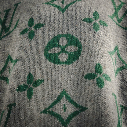 1V 24FW logo jacquard round neck sweater
