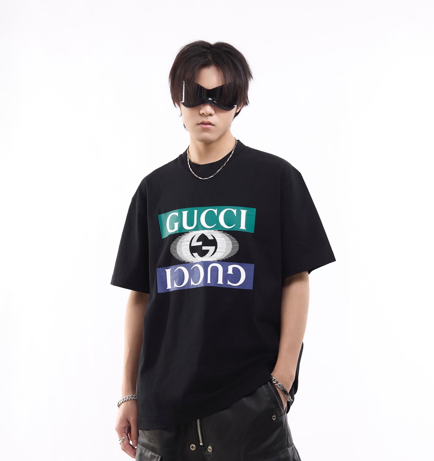 G  Classic style double logo printed T-shirt