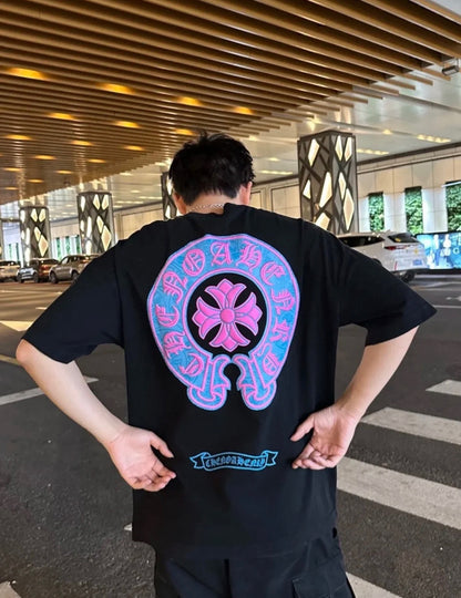 CH 2025ss horseshoe print T-shirt