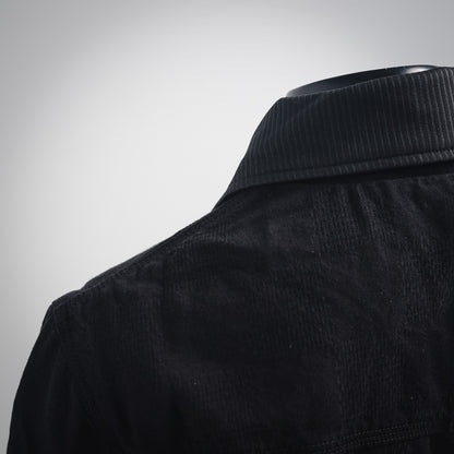 1V Checkerboard workwear waist jacket