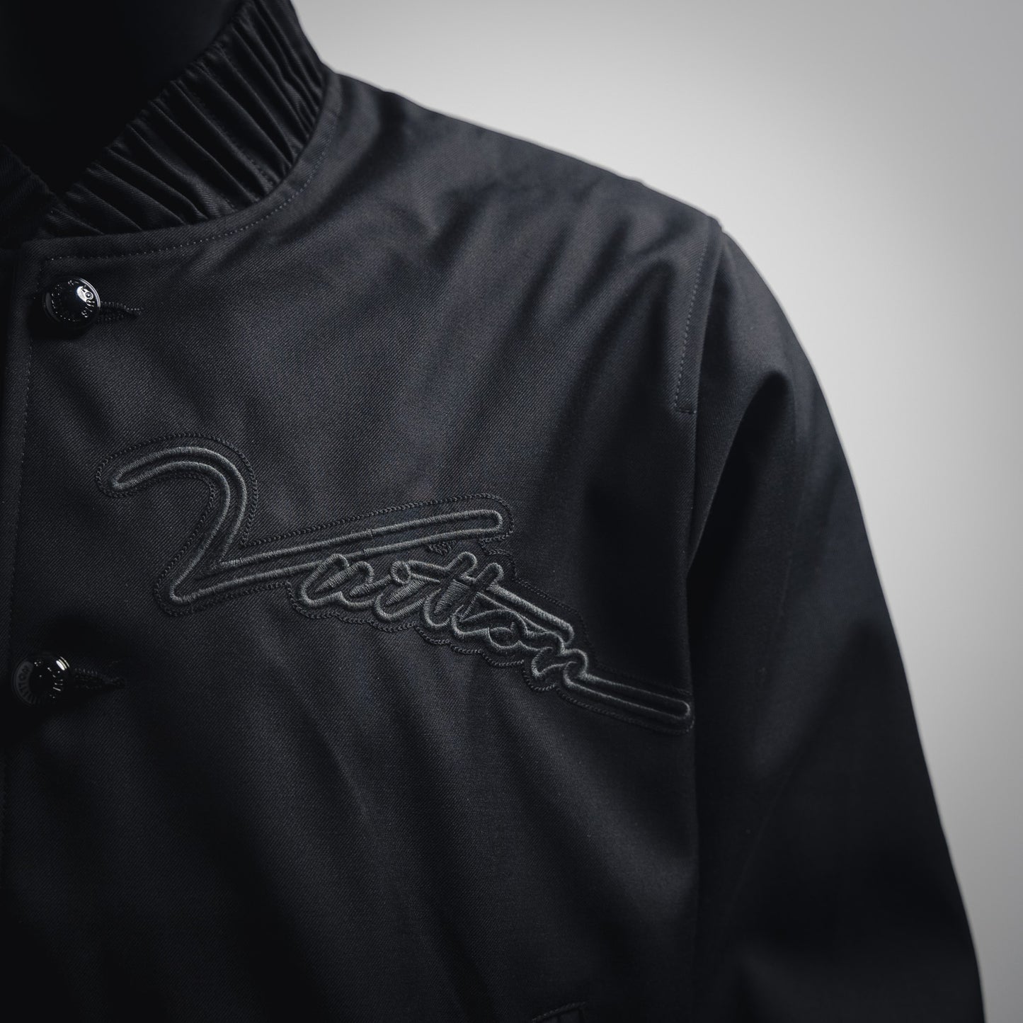 1V Pharrell embroidered flight jacket