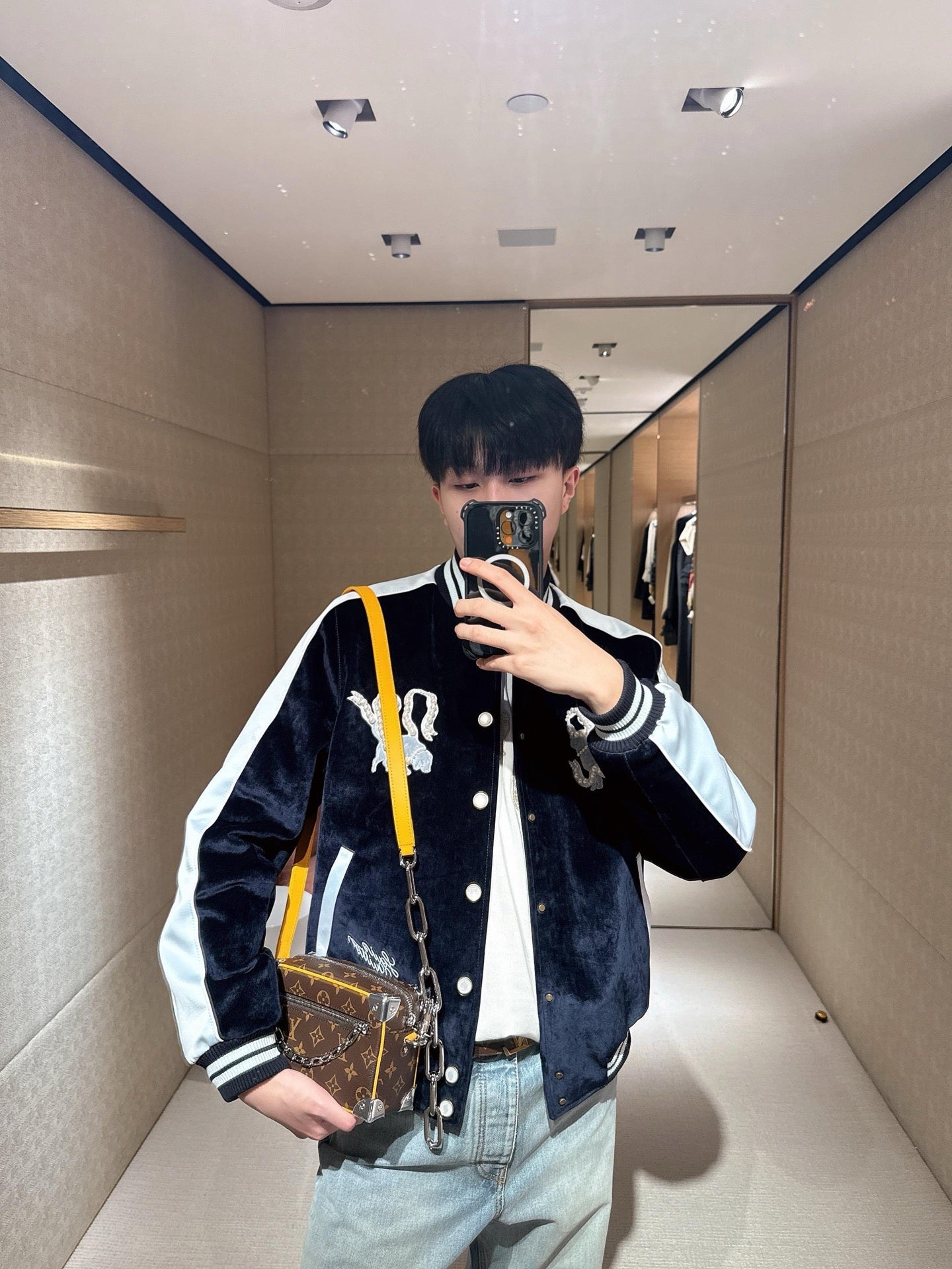 L 24Fw Perlmutt Samt Yokosuka Jacke 