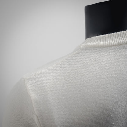 L 24ss Jacquard-Herz-Strickpullover 