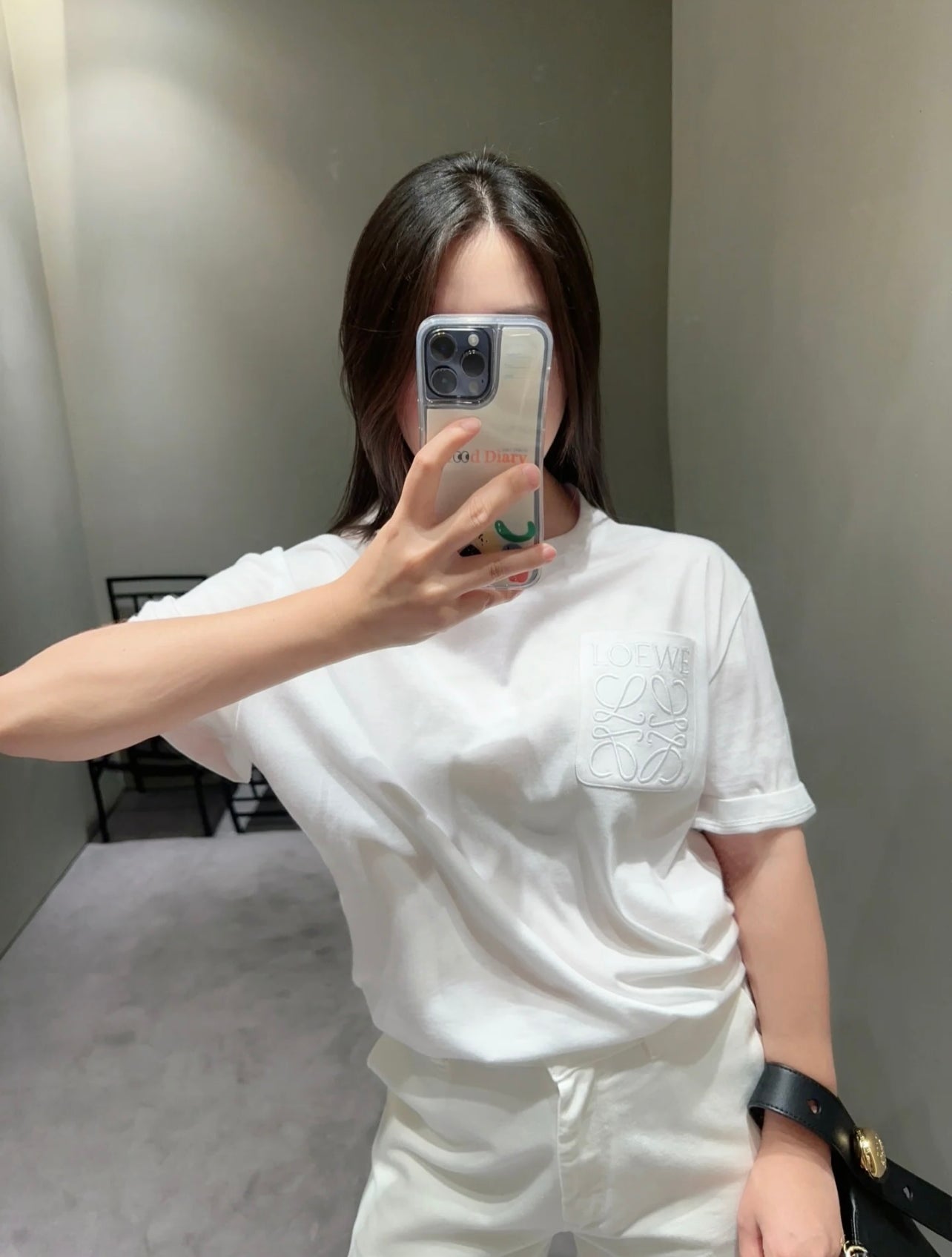 Le Pocket Logo Embroidered T-shirt