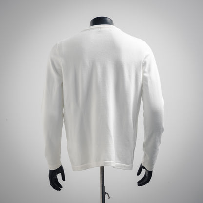 L 24ss Jacquard-Herz-Strickpullover 