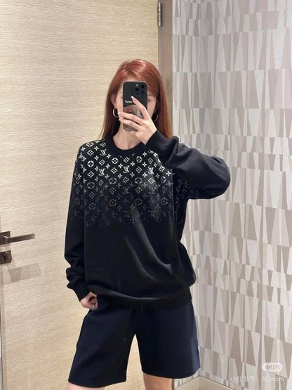 1V 24FW Starry Sky Gradient Round Neck Sweater