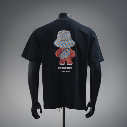 Bu  front and back bear print T-shirt