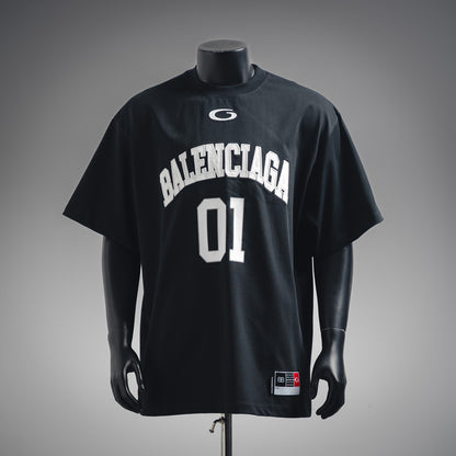 B 2025ss 01 jersey embroidered T-shirt