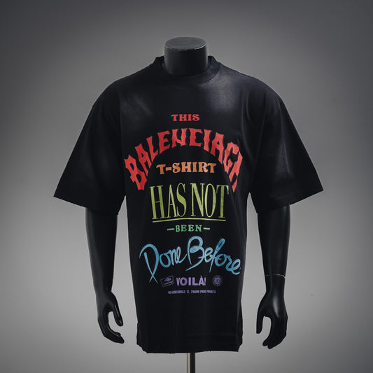 B  Printed letter t-shirt