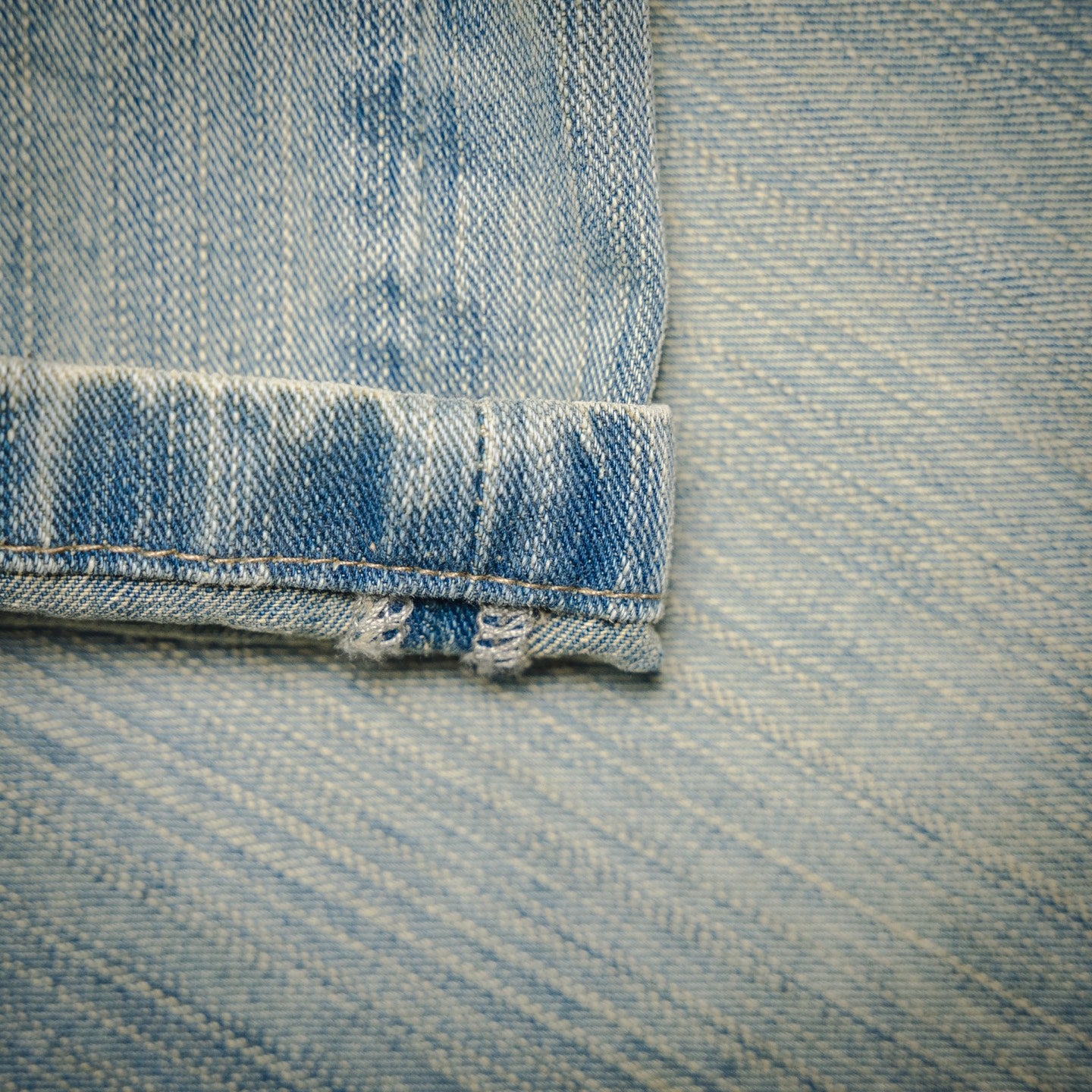 B 2025ss washed patchwork jeans