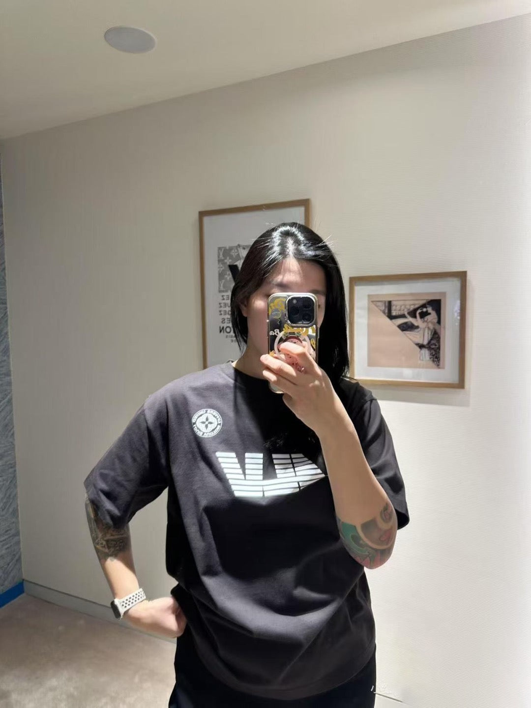 L  Washed Printed Cotton T-Shirt