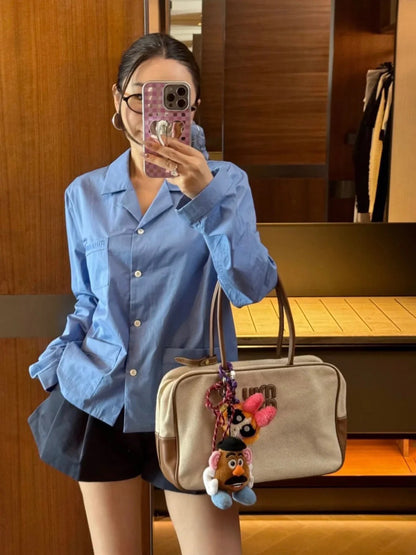 M  embroidered shirt
