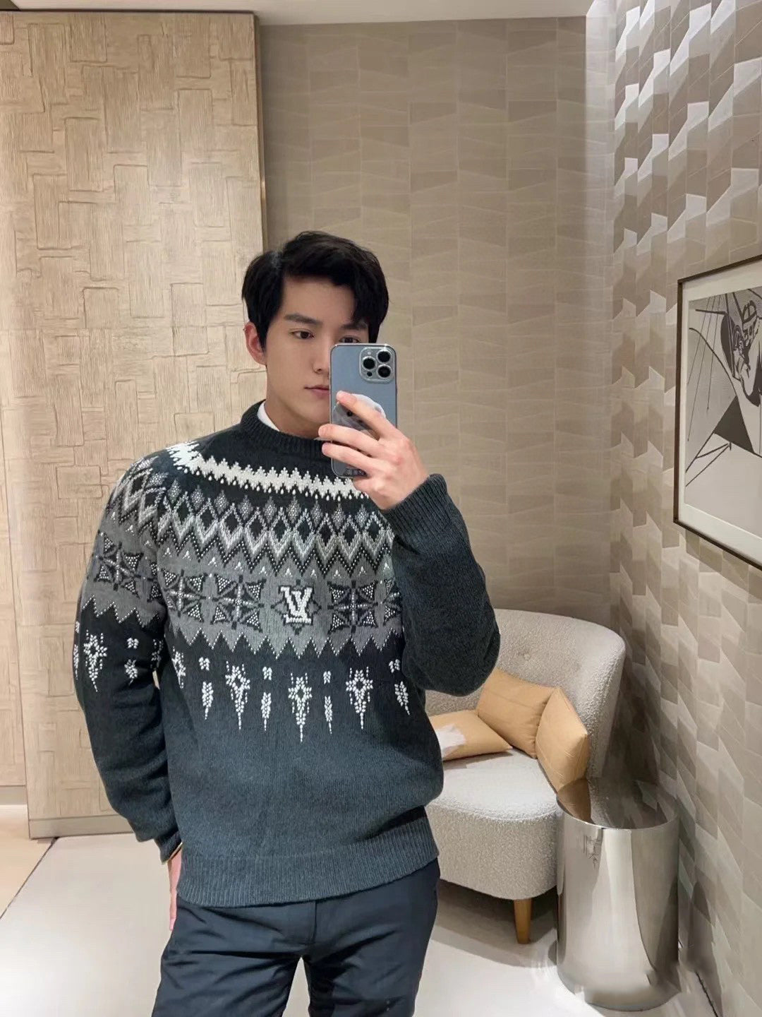 1V  SKI Ski Series Beaded Sweater